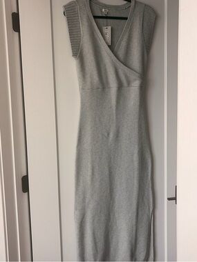 NEW RIVER ISLAND Sleeveless Wrap Knit Maxi Dress